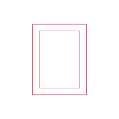 Objects Picture Frames Ikea Fiskbo Frame Tabletop Medium Outline Svg File, Free Vectors File